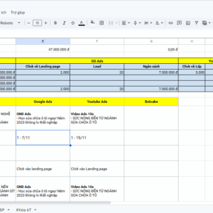 Template Phễu Ads Marketing