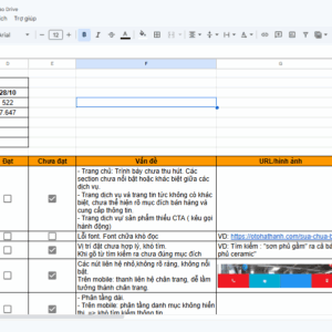 Checklist đánh giá hiệu quả SEO website