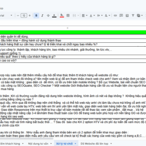 Template Kỹ năng bán hàng
